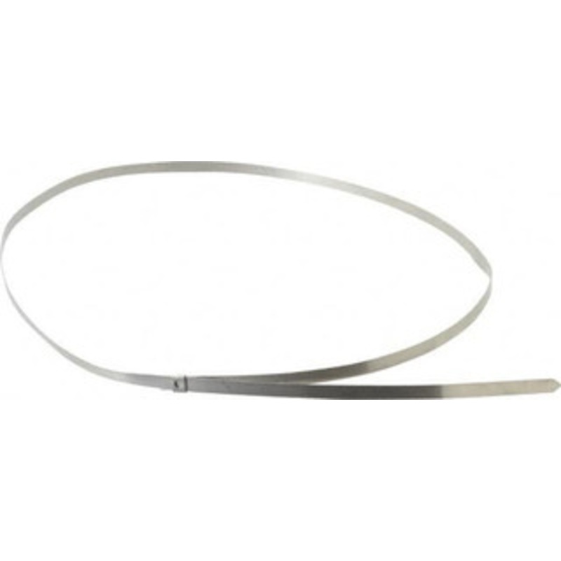 Thomas & Betts 35 Long Natural (Color) Stainless Steel Standard Cable Tie 200 Lb Tensile Strength, 0.38mm Thick, 254mm Max Bundle Diam SS35-250 - 54064795