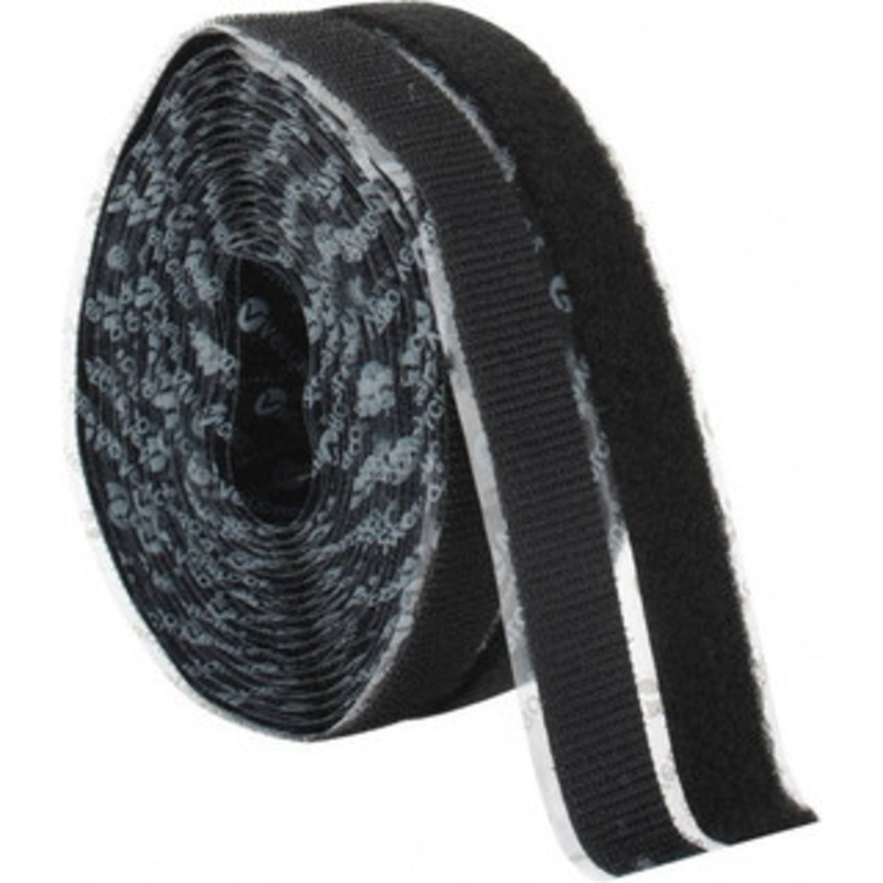 Velcro 3/4 x 5 Yd Adhesive Backed Hook & Loop Roll Continuous Roll, Black 213015 - 67127407