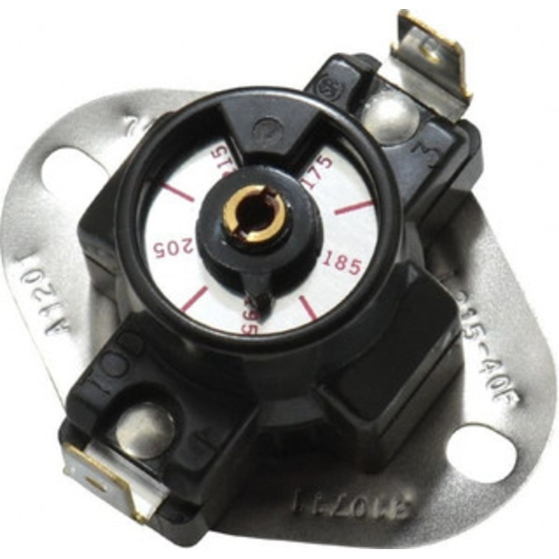 White-Rodgers 175 to 215F Cut In Temp, Open on Rise Switch Action, Snap Disc Control 120/240 VAC, 72A at 120VAC, 60A at 240VAC Locked Rotor Amps, 25A at 120VAC, 25A at 240VAC Resistive Rating, Limit Control 03L05 002S1 - 05423272