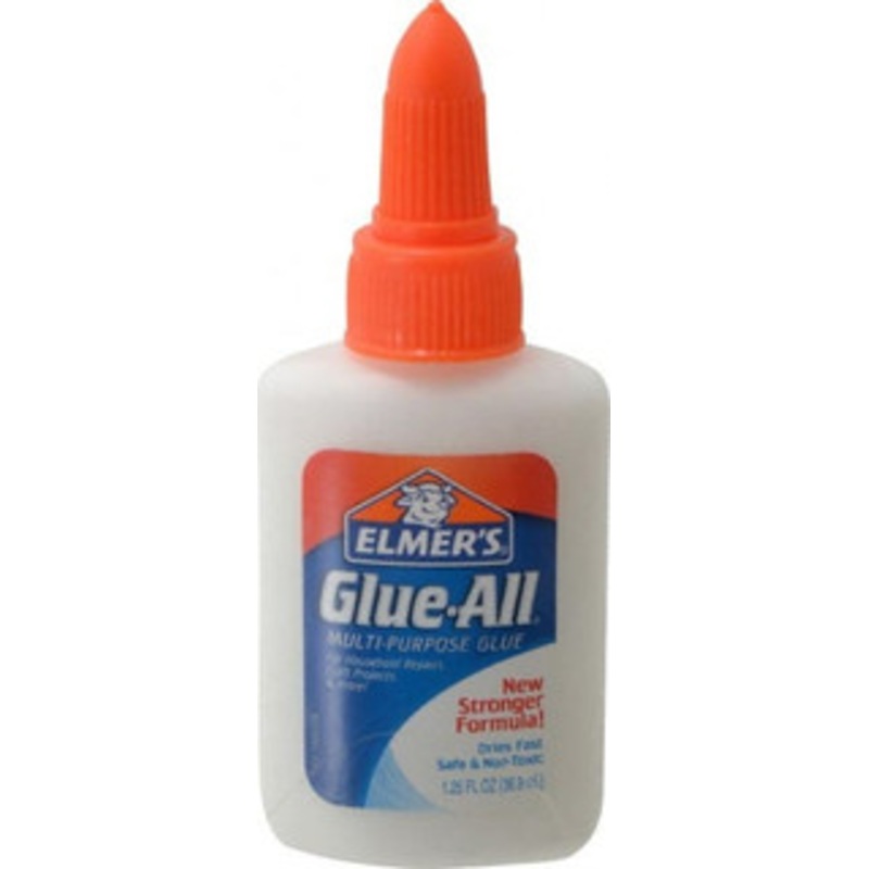 Elmers 0.25 oz Bottle White All Purpose Glue 5 min Working Time, Bonds to Ceramic, Fabric, Leather, Paper & Wood E1323 - 74045113