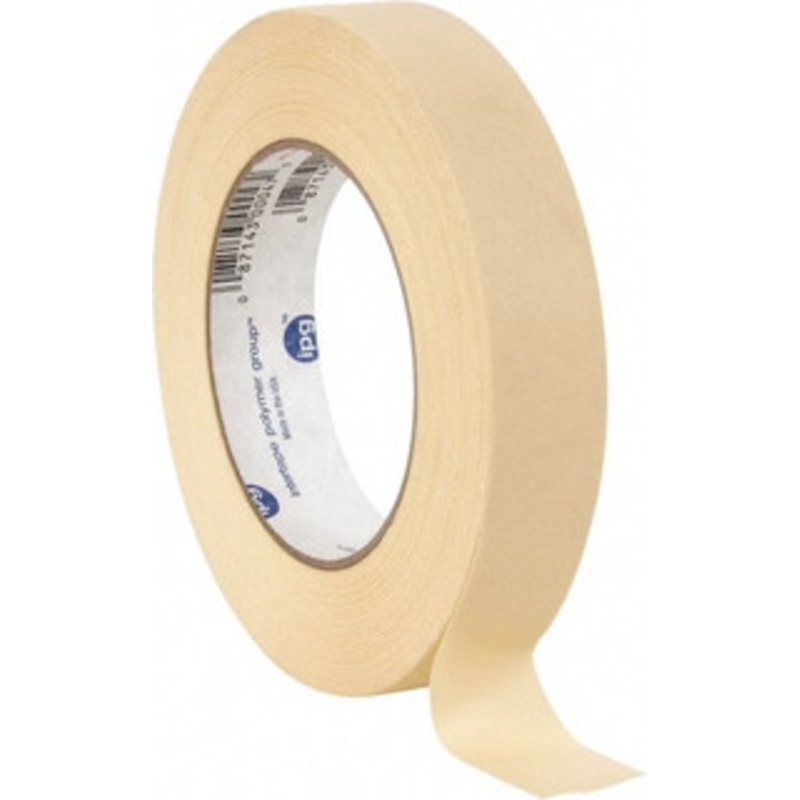 Intertape 1 Wide x 180 ft. Long x 6.3 mil Tan Paper Masking Tape Rubber Adhesive, 25 Lb/In Tensile Strength, Series PG5 PG5...128R - 84493774
