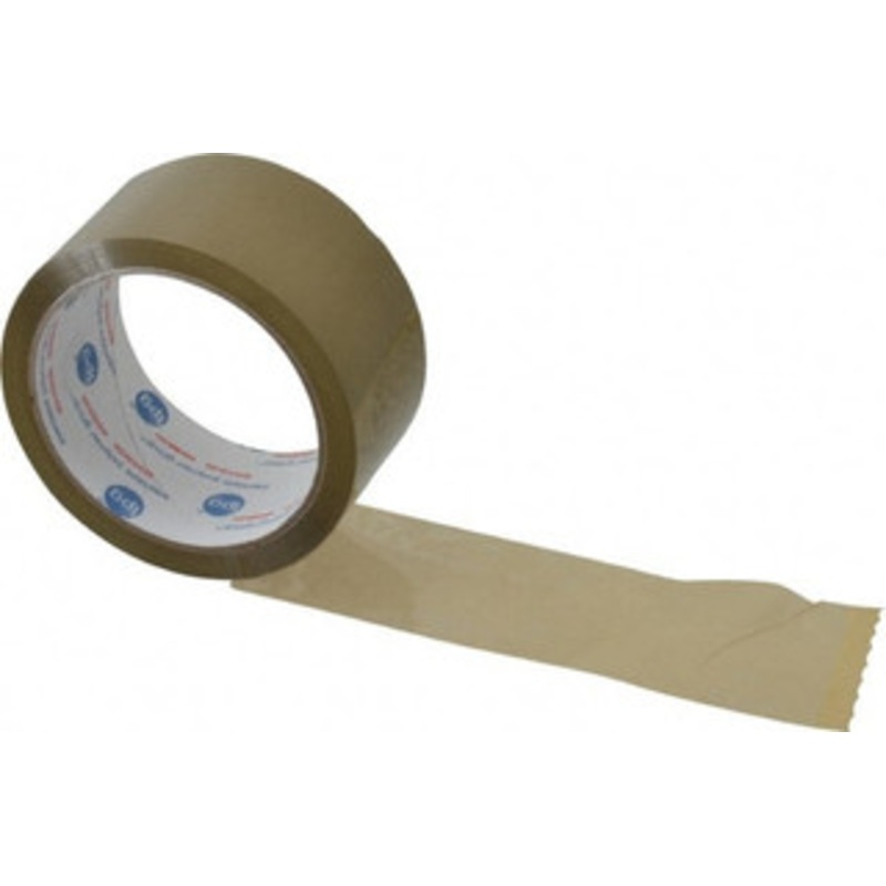 Intertape 2 x 55 Yd Natural (Color) Rubber Adhesive Sealing Tape Polypropylene Film Backing, 1.85 mil Thick, 27 Lb Tensile Strength, Series 7100 F5070 - 62473244