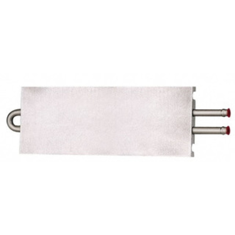 Lytron 12 Long x 3-1/2 High, Beaded Connection Stainless Steel Tube Cold Plate 3/8 OD Tube, 2-Pass Fluid Path, Deionized Water or Corrosive Fluids Cooling, 1/2 Thick CP10G08 - 07440563
