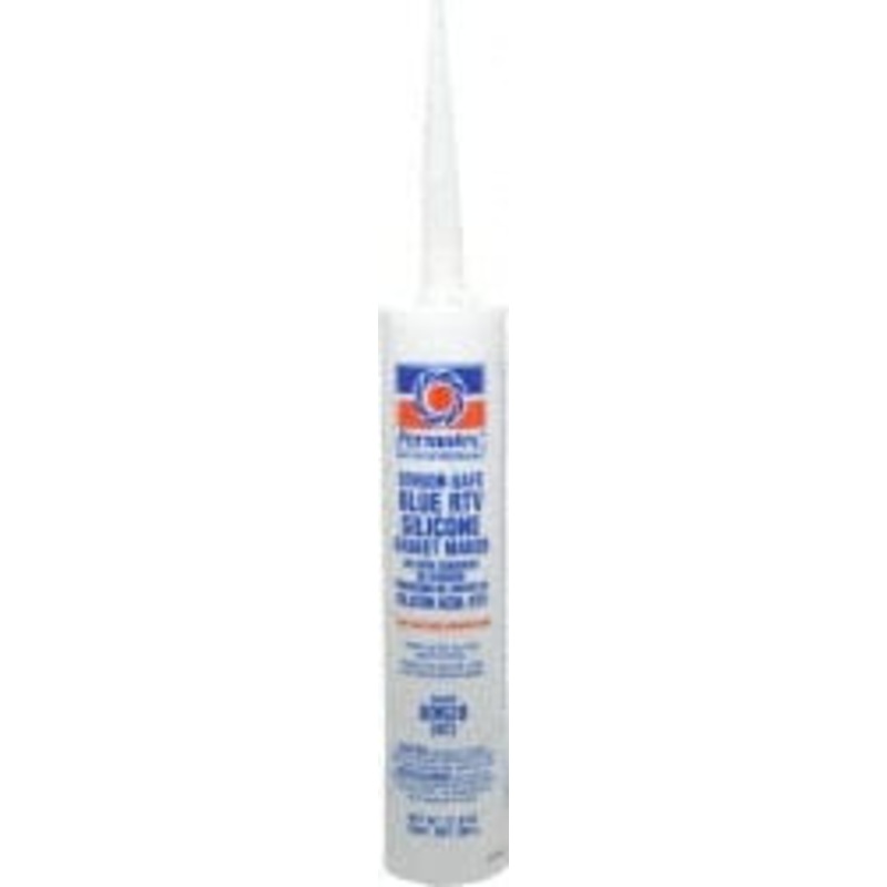 Permatex 11 oz Cartridge Blue RTV Silicone Gasket Sealant -65 to 400F Operating Temp, 24 hr Full Cure Time 80628 - 85635043