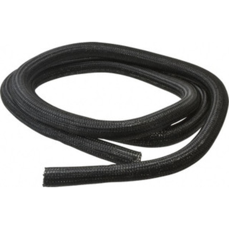 Techflex Black Braided Cable Sleeve 10 ft. Coil Length, -103 to 257F F6N1.00-10 - 71404032