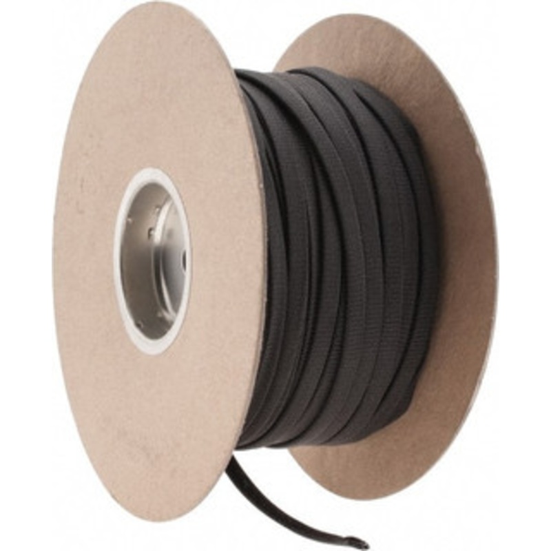 Techflex Black Braided Expandable Cable Sleeve 500 ft. Coil Length, -103 to 257F CCP0.38BK500 - 71404263