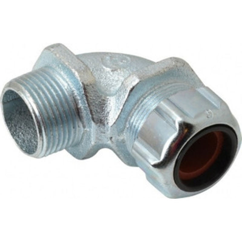 Thomas & Betts 0.5 to 0.625 Liquidtight Elbow Strain Relief Cord Grip 3/4 NPT, Iron 2273 - 54116975
