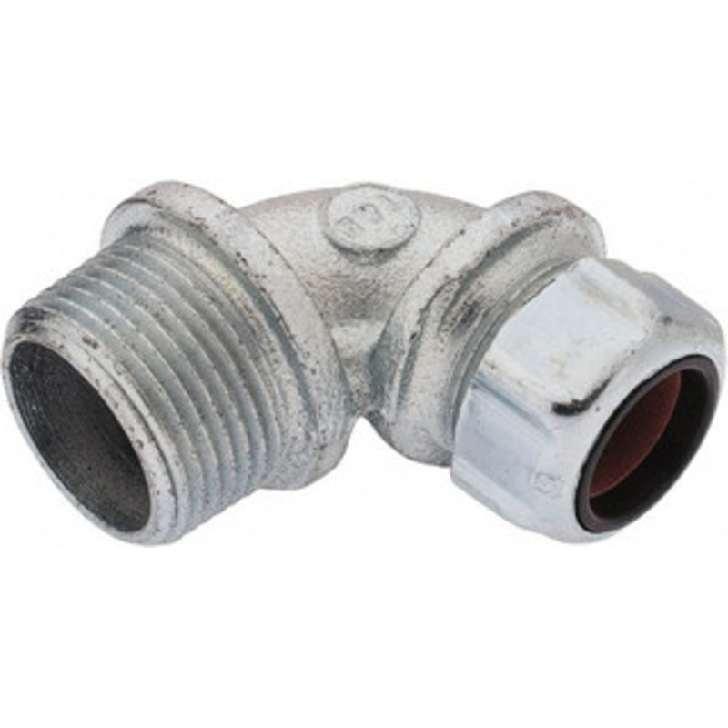 Thomas & Betts 0.625 to 0.75 Liquidtight Elbow Strain Relief Cord Grip 1 NPT, Iron 2256 - 54116793