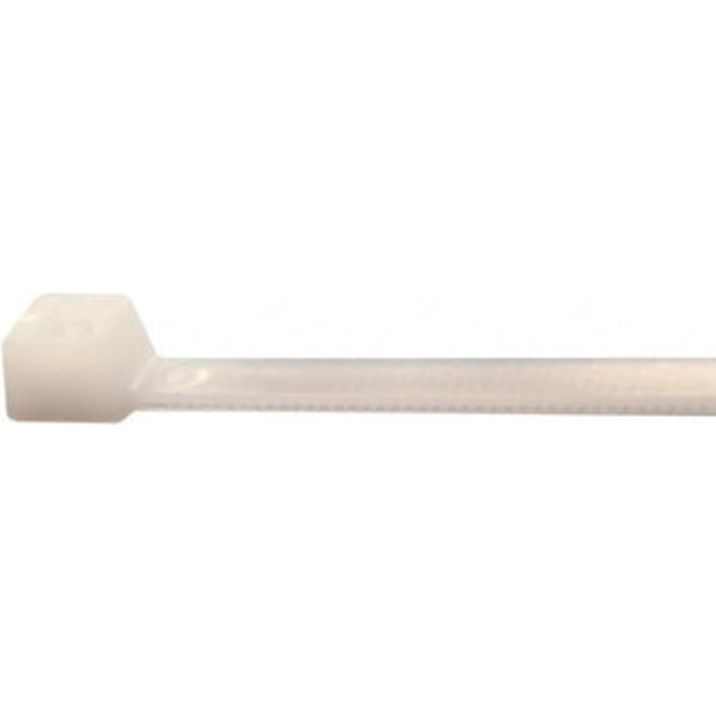 Value Collection 11.4 Long Natural (Color) Nylon Standard Cable Tie 40 Lb Tensile Strength, 82mm Max Bundle Diam TSL-300-I-YT-M - 68951649