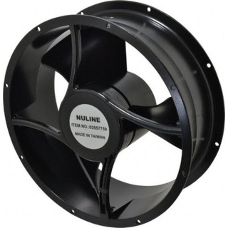 Value Collection 230 Volts, AC, 550 CFM, Round Tube Axial Fan 0.19 Amp Rating, 1,400 to 1,650 RPM, 10 High x 10 Wide x 3-1/2 Deep SO2146-18 - 02557759