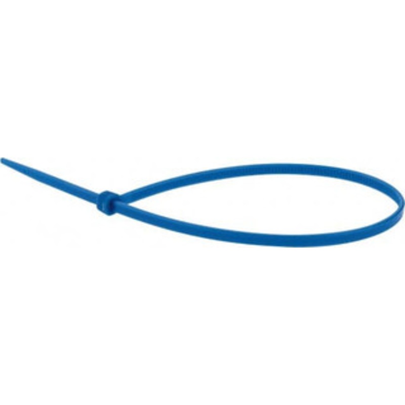 Value Collection 9.8 Long Blue Nylon Standard Cable Tie 40 Lb Tensile Strength, 70mm Max Bundle Diam TSL-250-I-YL-M - 68951243