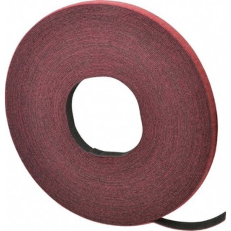 Velcro ONE-WRAP 1/2 x 25 Yd Self Fastening Tie/Strap Hook & Loop Roll Continuous Roll, Cranberry, Fire Retardant, Printable Surface 151505 - 72974256