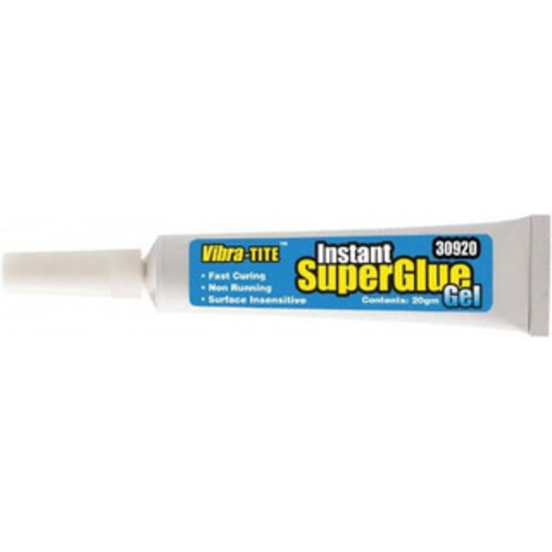 Vibra-Tite 20 gram Tube, General Purpose Gel, Clear Instant Adhesive Instant Super Glue 30920 - 04001251