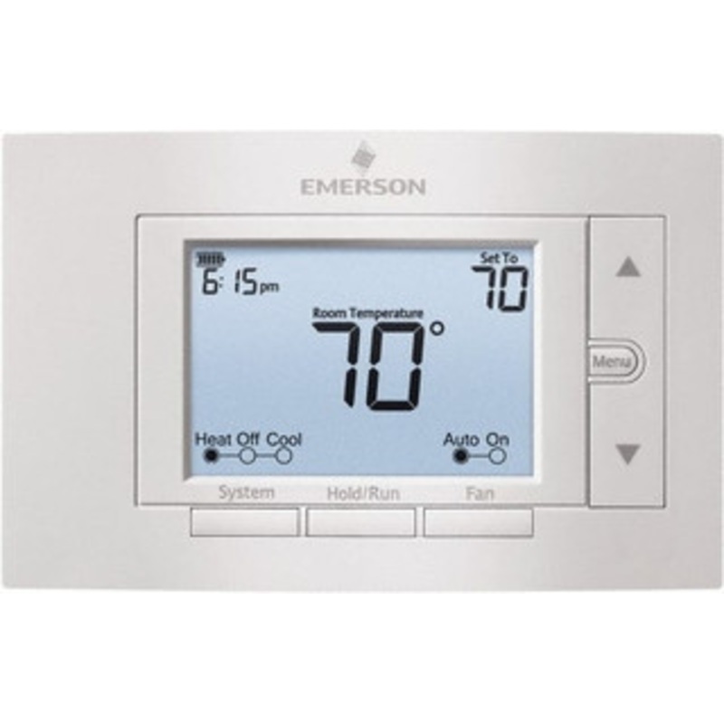 White-Rodgers 50 to 99F, 4 Heat, 2 Cool, Digital Programmable Multi-Stage Thermostat 20 to 30 Volts, 1.77 Inside Depth x 1.77 Inside Height x 5-1/4 Inside Width, Horizontal Mount 1F85U-42PR - 32631095