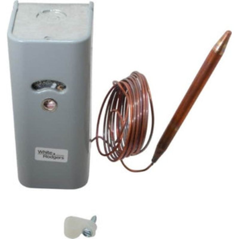 White-Rodgers Refrigeration Temperature Controls, Capillary Length: 8 Ft., Differential: Adjustable 4.5 to 400F, Switch Action: SPDT 16 87 009S1 - 05423520
