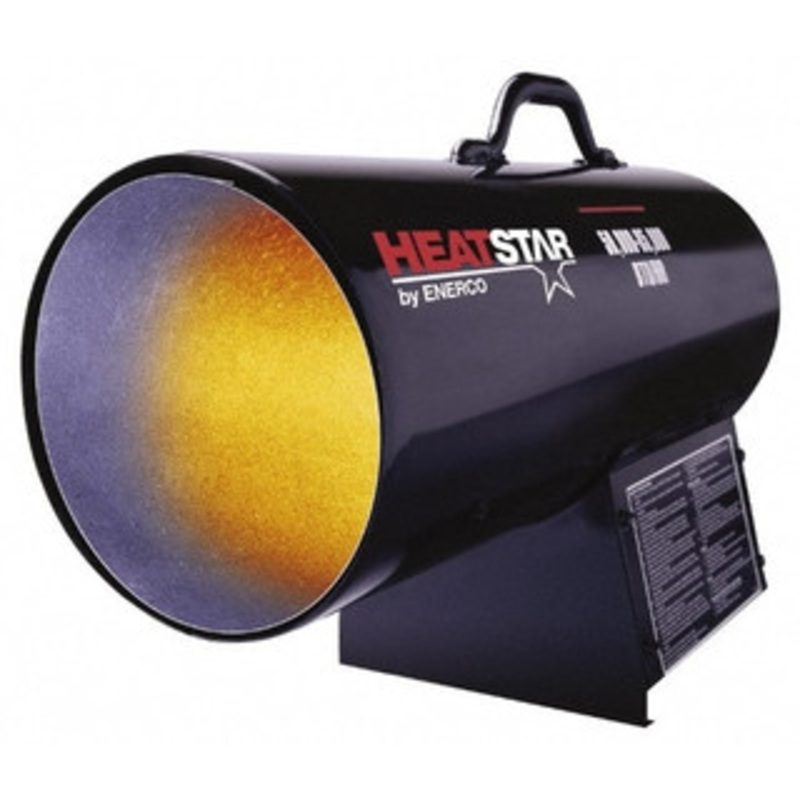 HeatStar 50,000 to 85,000 BTU Rating, Propane Forced Air Heater 2,000 Sq Ft Max Heating Area, 20 Lb Capacity, Fuel with Propane HS85FAV - 93178853