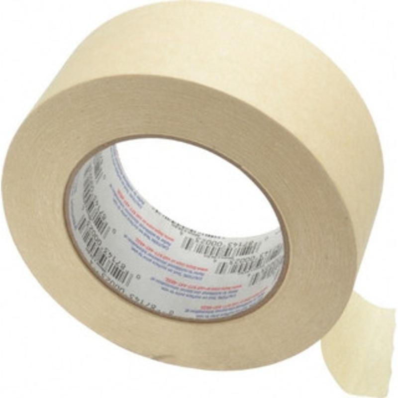 Intertape 2 Wide x 180 ft. Long x 5.8 mil Tan Paper Masking Tape Rubber Adhesive, 20 Lb/In Tensile Strength, Series PG505 PG505.123 - 64110737