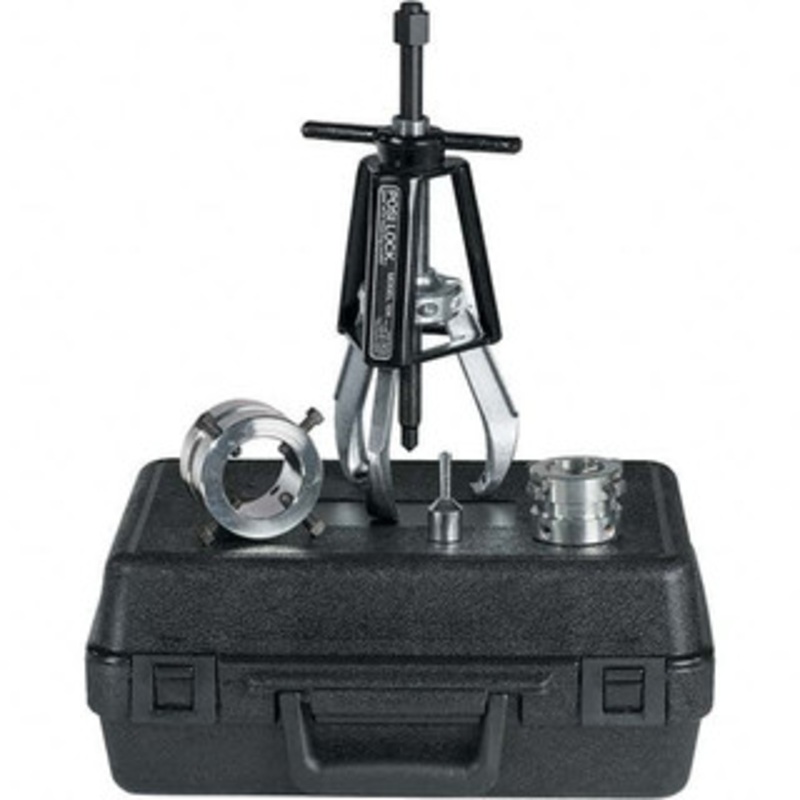 Posi Lock Puller Hub Puller & Adapter Sets, Type: Hub Puller & Adapter Set, Minimum Hub Size: 0 (Inch), Maximum Hub Size: 2 (Inch), Number of Pieces: 4, Contents: Small Collar Adapter, Large Collar Adapter, 5 Ton Manual Puller HP-2 - 35512524