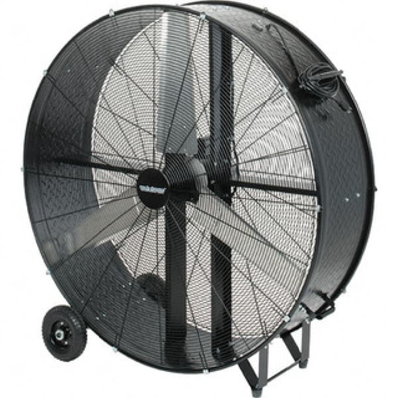 PRO-SOURCE Blower Fans & Coolers, Type: Drum Fan, Blade Size (Inch): 48, CFM: 20885, Drive Type: Direct, Mount: Floor Stand w/Wheels, Voltage: 120 PS-FE-120D3fOL - 37955481