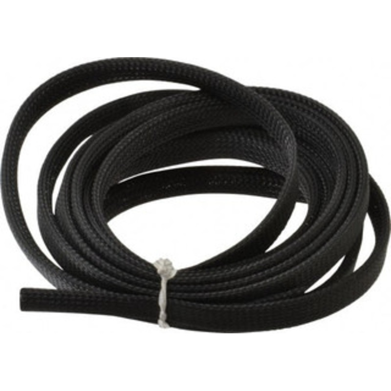 Techflex Black Braided Expandable Cable Sleeve 10 ft. Coil Length, -103 to 257F CCP0.38BK10 - 03080264