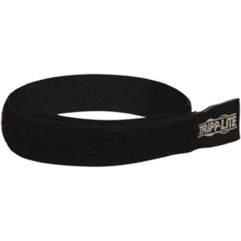 Tripp Lite 10 Long Black Hook & Loop Standard Cable Tie 3 Max Bundle Diam P350-10N-10 - 41566886