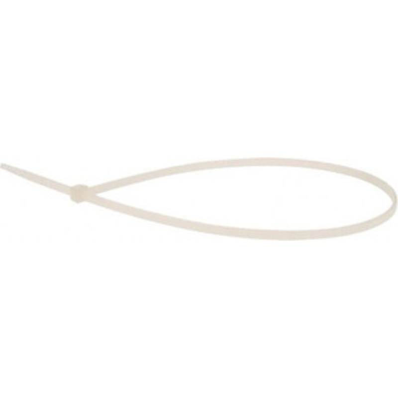 Value Collection 14.6 Long Natural (Color) Nylon Standard Cable Tie 40 Lb Tensile Strength, 106mm Max Bundle Diam TSL-370-I-YT-M - 68951540