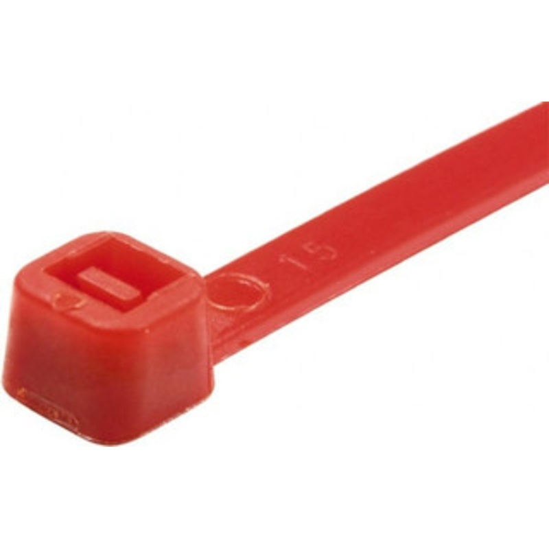 Value Collection 8 Long Red Nylon Standard Cable Tie 50 Lb Tensile Strength, 54mm Max Bundle Diam TSL-200-S-YR-M - 68951250