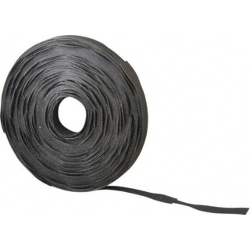 Velcro QWIK Tie 112 Piece 3/4 x 8, Self Fastening Tie/Strap Hook & Loop Strap Perforated/Pieces Roll, Black, Printable Surface 158792 - 72973860