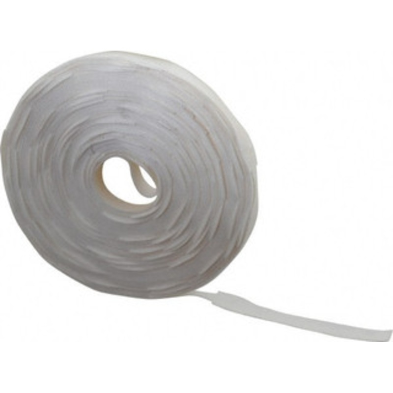 Velcro QWIK Tie 112 Piece 3/4 x 8, Self Fastening Tie/Strap Hook & Loop Strap Perforated/Pieces Roll, White, Printable Surface 158796 - 72973894