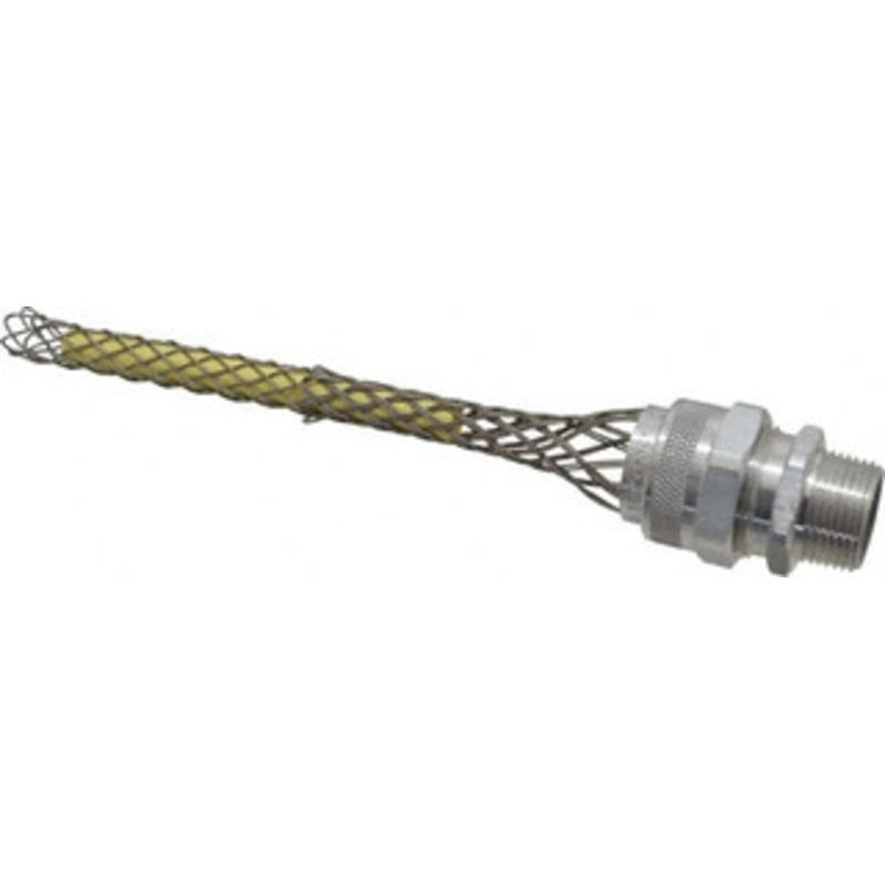 Woodhead - Molex 0.5 to 0.625 Liquidtight Straight Strain Relief Cord Grip 3/4 NPT, 7 OAL, Aluminum 36261 - 70497417