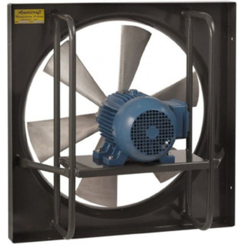 Americraft 20 Blade, Direct Drive, 1 hp, 6,900 CFM, TEFC Exhaust Fan 24-1/2 Opening Height x 24-1/2 Opening Width, 3.6/1.8 Amp, 230/460 Volt, 1 Speed, Three Phase 920 1HP 3P T - 82216581