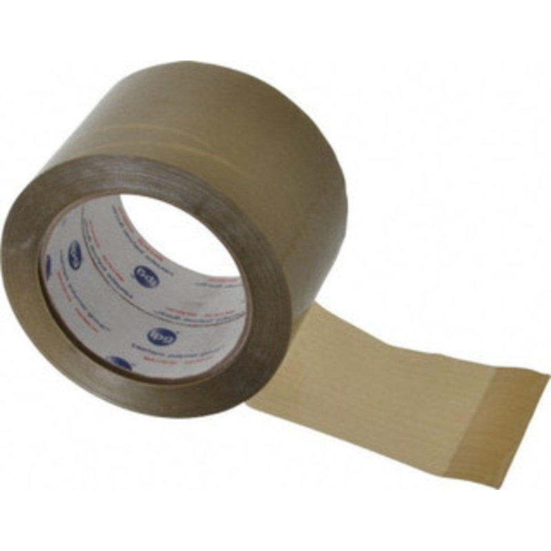 Intertape 3 x 60 Yd Natural (Color) Rubber Adhesive Sealing Tape Polypropylene Film Backing, 3 mil Thick, 32 Lb Tensile Strength, Series 1100 F5225 - 53475372