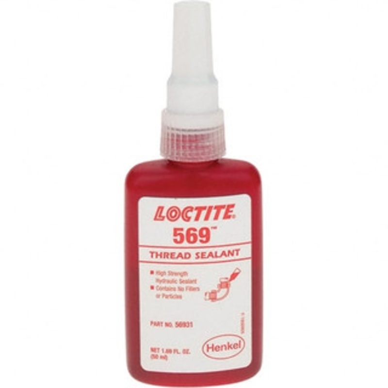 Loctite 50 mL Bottle, Red Low Strength Threadlocker Series 569 135492 - 90304254