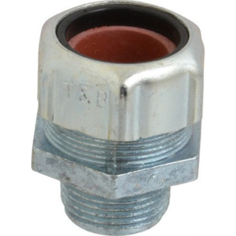 Thomas & Betts 0.8 to 0.9 Liquidtight Straight Strain Relief Cord Grip 3/4 NPT, 1-15/16 OAL, Iron & Zinc 2536 - 54116769