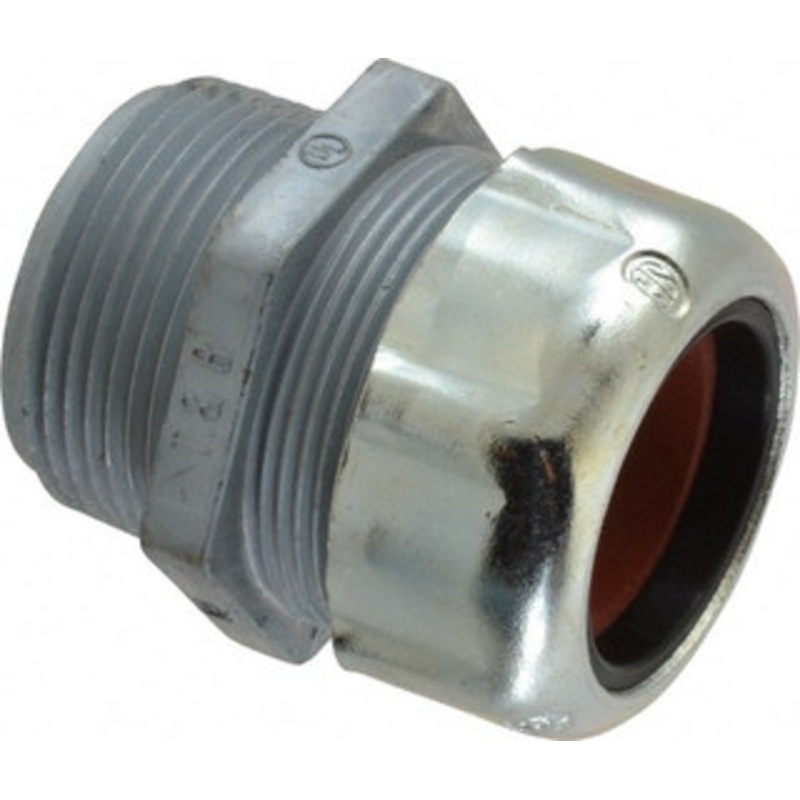 Thomas & Betts 0.88 to 1.065 Liquidtight Straight Strain Relief Cord Grip 1-1/4 NPT, 2-5/32 OAL, Zinc 2558 - 54059951