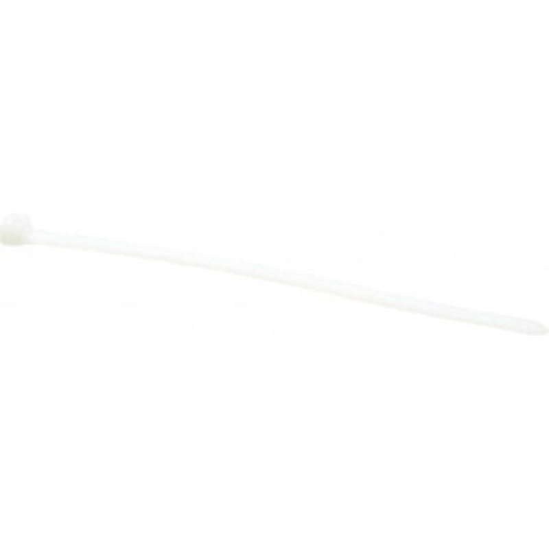 Thomas & Betts 8 Long Natural (Color) Nylon Standard Cable Tie 120 Lb Tensile Strength, 1.91mm Thick, 1-1/4 Max Bundle Diam L-8-120-9-C - 73125262