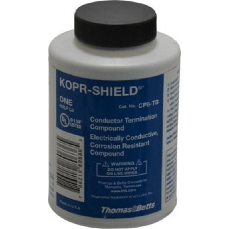 Thomas & Betts 8 Ounce Bottle, Antiseize Wire Compound Includes Brush CP8-TB - 54058417
