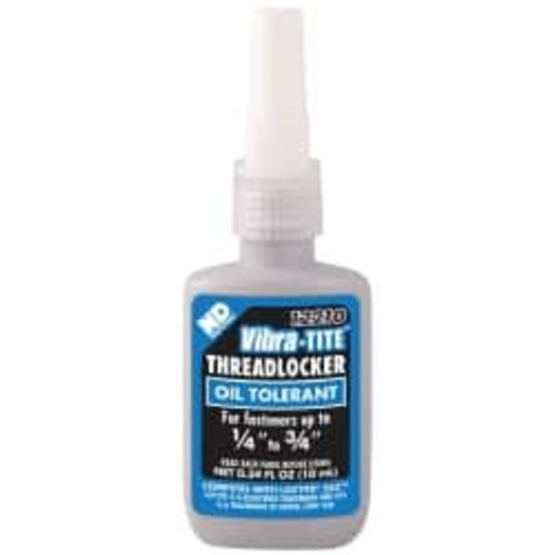 Vibra-Tite 10 mL Bottle, Blue, Medium Strength Liquid Threadlocker Series 122, 24 hr Full Cure Time, Hand Tool Removal 12210 - 04001186