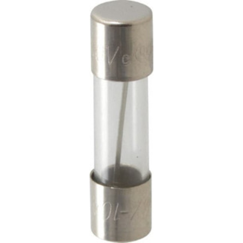 Bussmann 250 VAC, 32 VDC, 10 Amp, Fast-Acting Miniature Glass Fuse 25.4mm OAL, 10 at 125 V kA Rating, 1/4 Diam AGX-10 - 71922918
