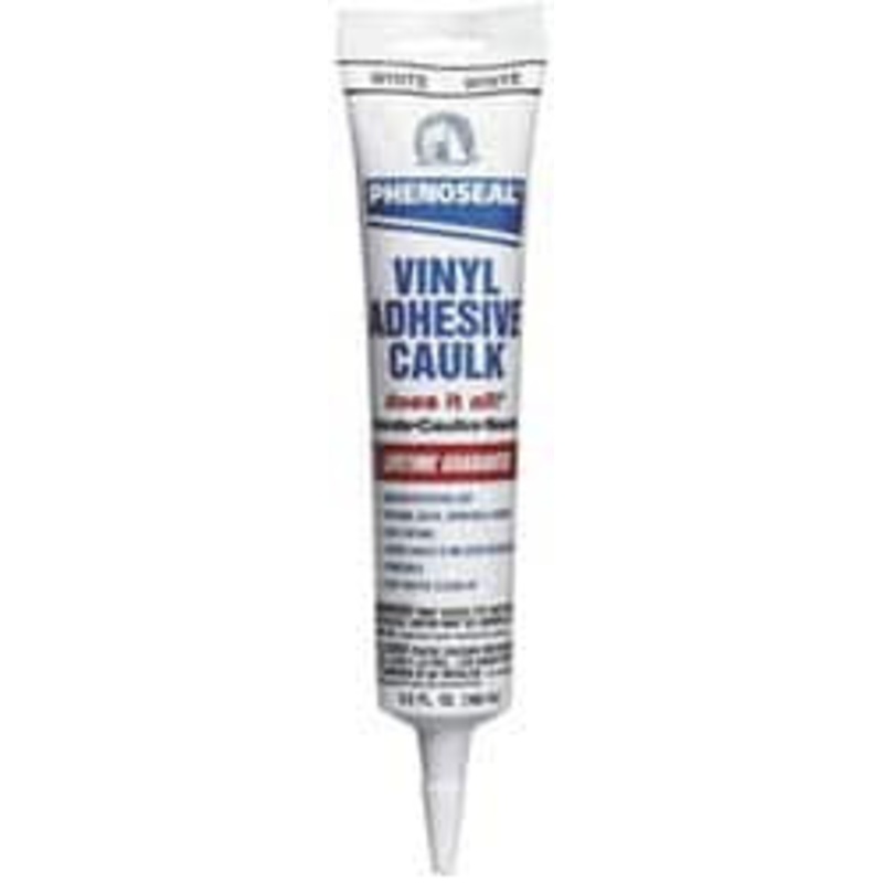 DAP 5.5 oz Cartridge White Acrylic & Latex Caulk 180F Max Operating Temp, 30 min Tack Free Dry Time 7079807026 - 02570919