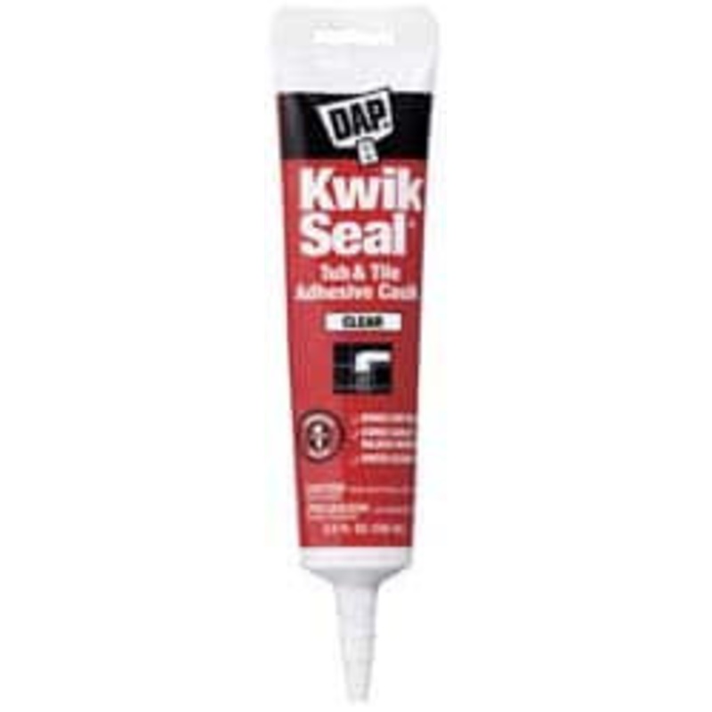 DAP 5.5 oz Tube Clear Acrylic & Latex Caulk -20 to 150F Operating Temp, 15 min Tack Free Dry Time, 36 hr Full Cure Time 7079818008 - 02571016