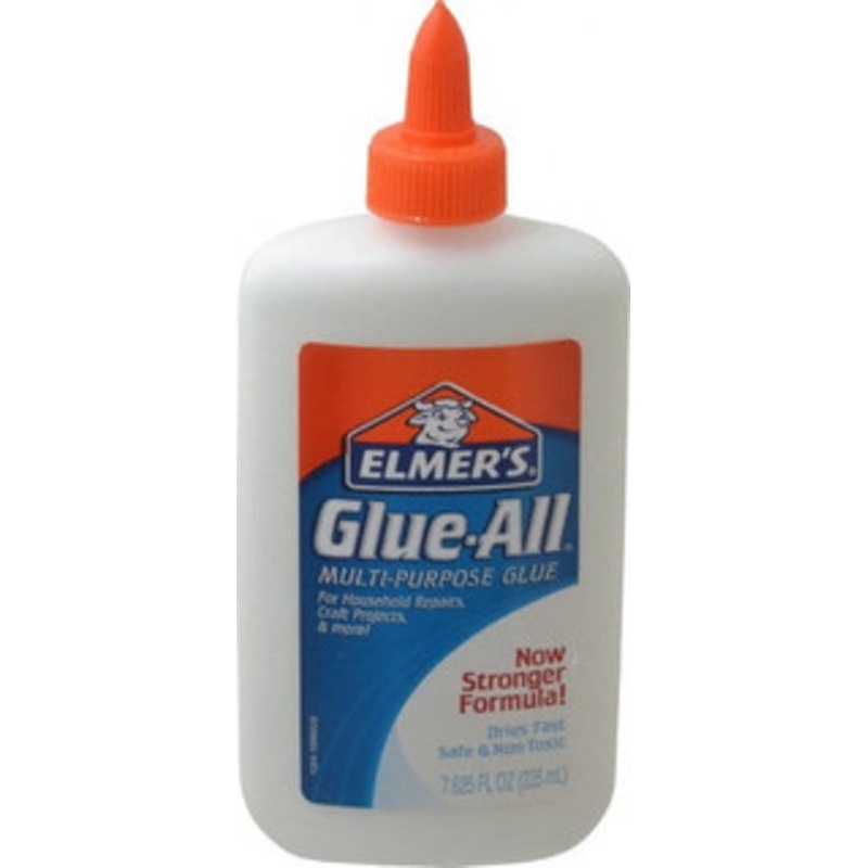 Elmers 7.61 oz Bottle White All Purpose Glue 5 min Working Time, Bonds to Ceramic, Fabric, Leather, Paper & Wood E1324 - 74045121