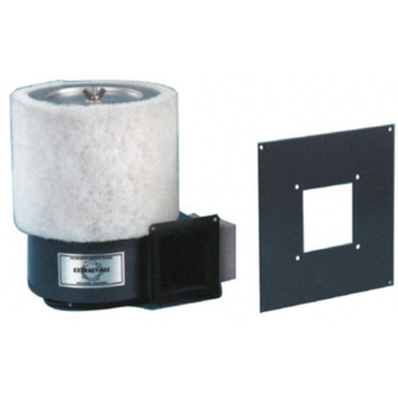 Extract-All Media Air Cleaners, Type: Filtering Cabinet Ventilator, Cubic Feet per Minute: 250.00, Filter Type: 95% Paper Cartridge w/Wrap-Around Poly-Prefilter, Height (Inch): 7.5, Width (Decimal Inch): 8.0000, Ionizer: No S-985-1 - 60812757