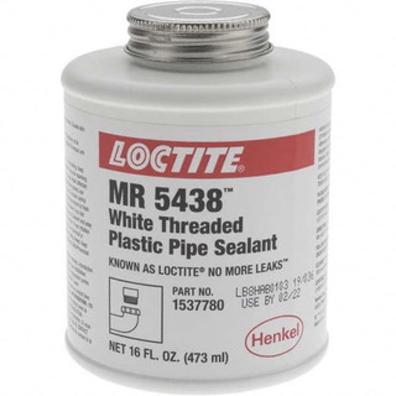 Loctite Threadlockers & Retaining Compounds, Type: Thread Sealant, Series: 5438, Container Type: Can, Color: White, Container Size: 16 oz, PSC Code: 8040 1537780 - 43716216