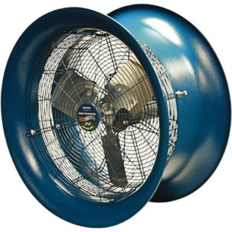 Patterson Fan 22 Blade, 1/2 hp, 5,570 CFM, Industrial Circulation Fan Suspension, 115 AC Volts, 6 Amps, 1 Speed H22A-CS - 72890049