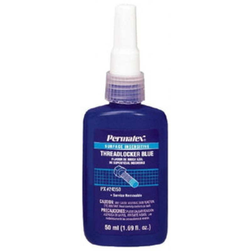 Permatex 50 mL Bottle, Blue, Medium Strength Liquid Threadlocker Series 243, 24 hr Full Cure Time, Hand Tool Removal 24350 - 68198639