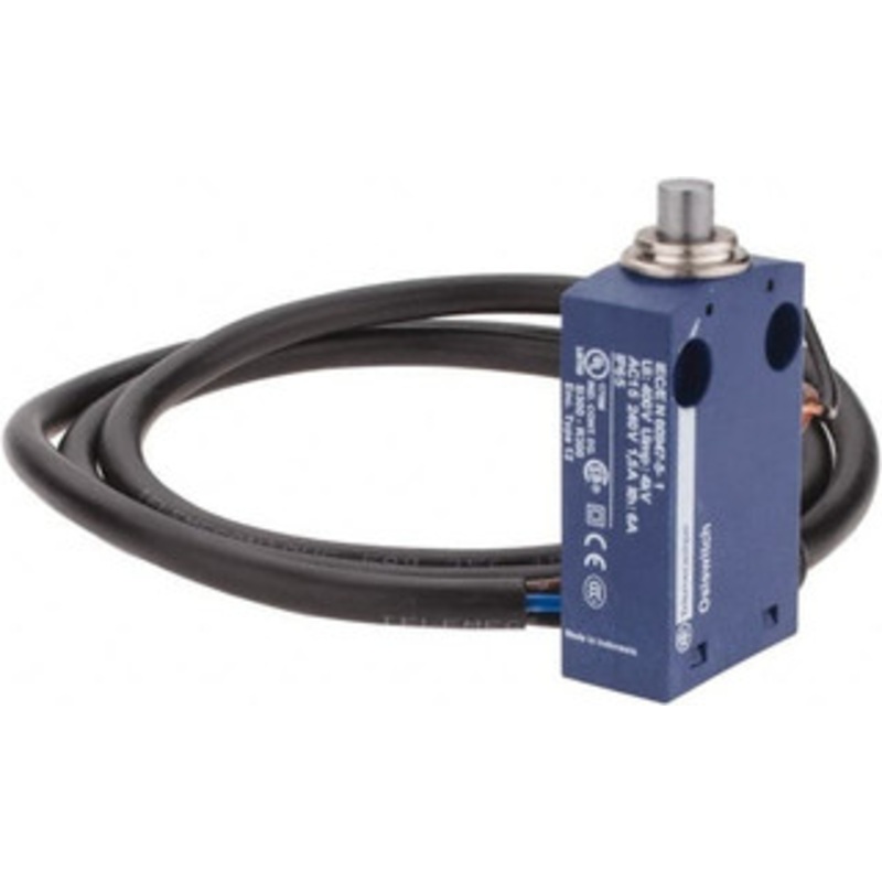 Telemecanique Sensors DP, NC/NO, 240 VAC, Fixed Cable Terminal, End Plunger Actuator, General Purpose Limit Switch IP65 IPR Rating XCMN2110L1 - 69670164