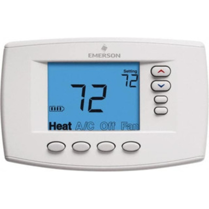 White-Rodgers 45 to 99F, 4 Heat, 2 Cool, Premium Residential Digital 7 Day Programmable Universal Multi-Stage or Heat Pump Thermostat 0 to 30 Volts, Horizontal Mount, Electronic Contacts Switch 1F95EZ-0671 - 55526305