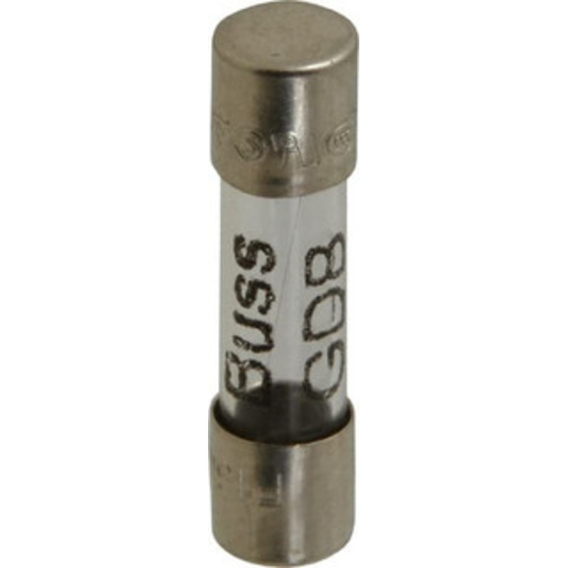Bussmann 250 VAC, 32 VDC, 0.16 Amp, Fast-Acting Miniature Glass Fuse 20mm OAL, 5mm Diam GDB-160MA - 74973819