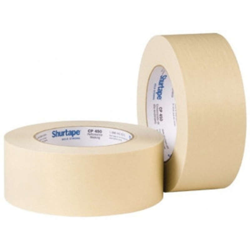 Intertape 2 Wide x 180 ft. Long x 6.3 mil Tan Paper Masking Tape Rubber Adhesive, 25 Lb/In Tensile Strength, Series PG5 PG5...130R - 84493782